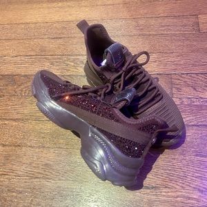 Steve Madden Maxima Sparkly Rhinestone Sneakers - SM NY90 - Purple